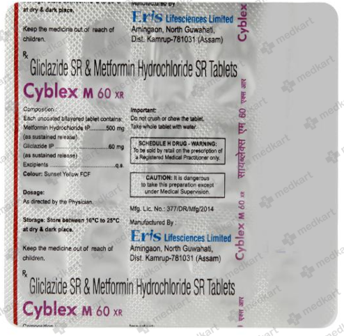 CYBLEX M XR 60MG TABLET 15'S