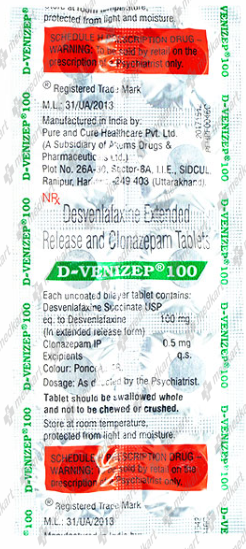 D VENIZEP 100MG TABLET 10'S