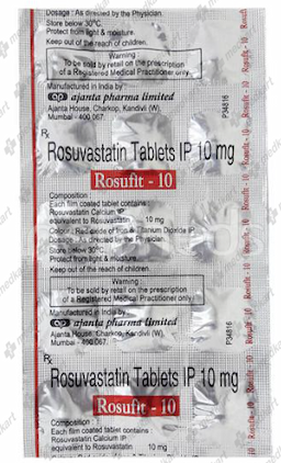 ROSUFIT 10MG TABLET 15'S