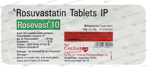 ROSEVAST 10MG TABLET 10'S