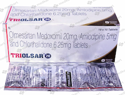 TRIOLSAR 20MG TABLET 10'S