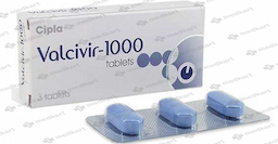 VALCIVIR 1000MG TABLET 3'S