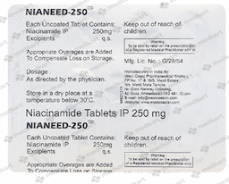 NIANEED 250MG TABLET 15'S