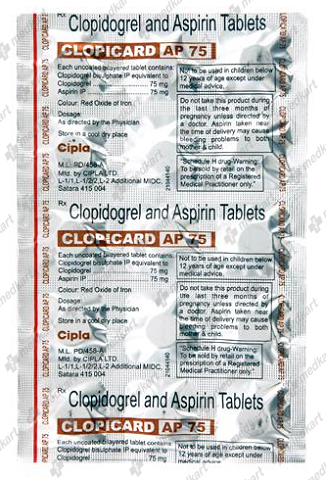 CLOPICARD AP 75MG TABLET 15'S