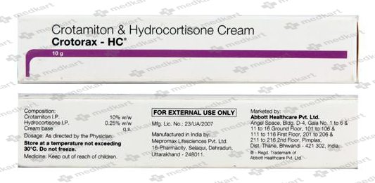 CROTORAX HC CREAM 10 GM