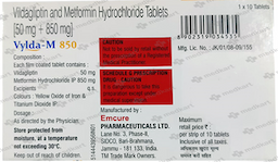 VYLDA M 850MG TABLET 10'S