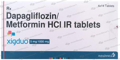 XIGDUO IR 5/1000MG TABLET 14'S