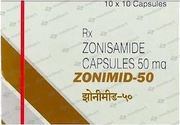 ZONIMID 50MG CAPSULE 10'S