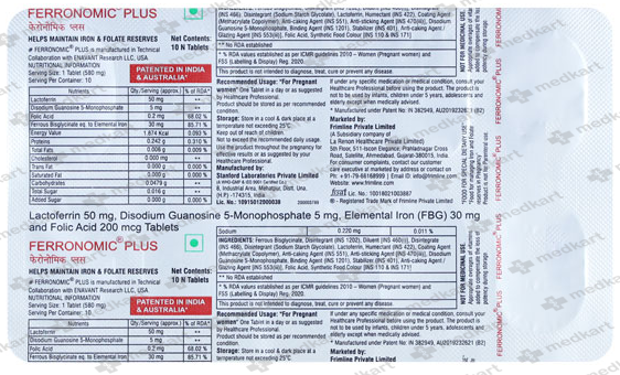 FERRONOMIC PLUS TABLET 10'S