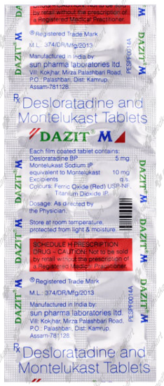 DAZIT M TABLET 10'S