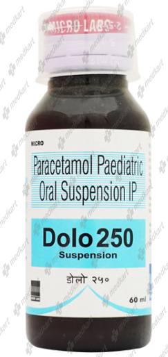 DOLO 250MG SYRUP 60 ML