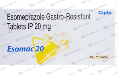 ESOMAC 20MG TABLET 15'S