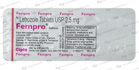 FEMARA 2.5MG TABLET 10'S