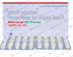 GLUCORYL M 1MG FORTE TABLET 15'S