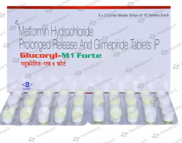 GLUCORYL M 1MG FORTE TABLET 15'S