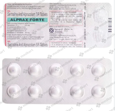 ALPRAX FORTE TABLET 10'S