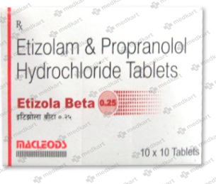 ETIZOLA BETA 0.25MG TABLET 10'S