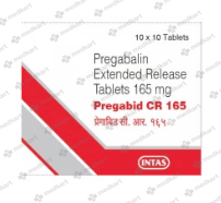 PREGABID CR 165MG TABLET 10'S