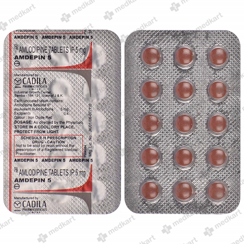 AMDEPIN 5MG TABLET 15'S