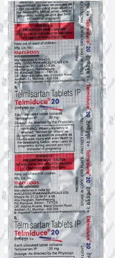 TELMIDUCE 20MG TABLET 10'S