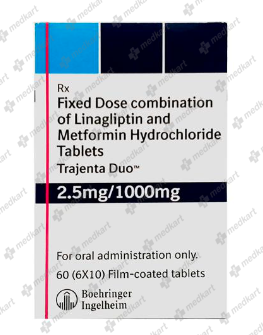 TRAJENTA DUO 2.5/1000MG TABLET 10'S