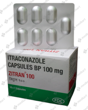 ZITRAN 100MG CAPSULE 7'S