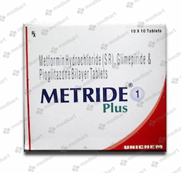 METRIDE PLUS 1MG TABLET 10'S