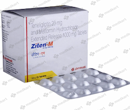 ZITEN M 20/1000MG TABLET 15'S