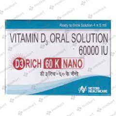 D3 RICH 60K NANO ORAL SOLUTION 5 ML