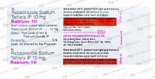 RABIUM 10MG TABLET 10'S