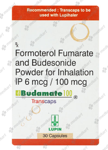 BUDAMATE 100MCG TRANSCAP 30'S