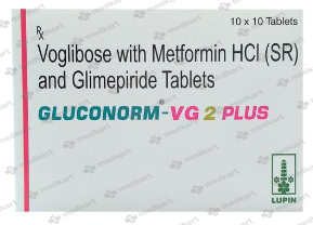 GLUCONORM VG 2 PLUS TABLET 10'S