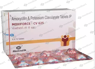 MOXIFORCE CV 625MG TABLET 10'S