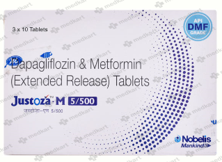 JUSTOZA M 5/500MG TABLET 10'S