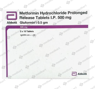 GLUFORMIN I 0.5GM TABLET 15'S