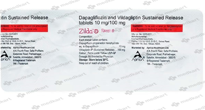 ZILDA D 10/100MG TABLET 10'S