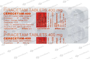 CERECETAM 400MG TABLET 10'S