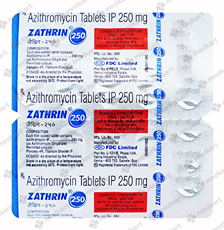 ZATHRIN 250MG TABLET 10'S