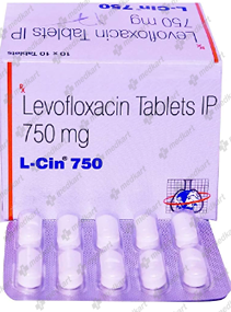 L CIN 750MG TABLET 10'S