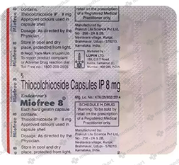 MIOFREE 8MG CAPSULE 10'S