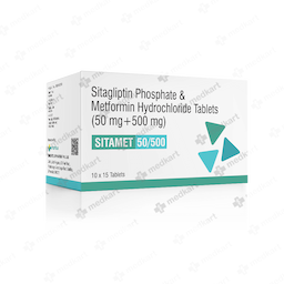 SITAMET 50/500MG TABLET 15'S