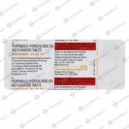 PROVANOL PLUS 10MG TABLET 10'S