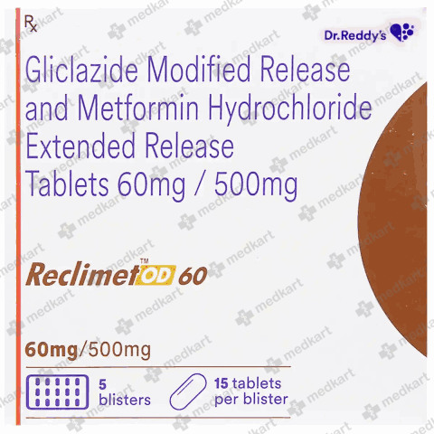 RECLIMET OD 60MG TABLET 15'S