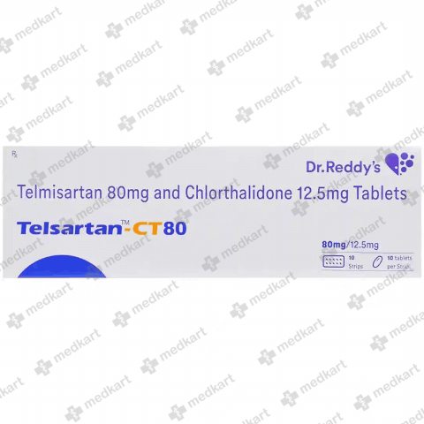 TELSARTAN CT 80MG TABLET 10'S