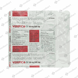 VERIFICA M 50/500MG TABLET 15'S