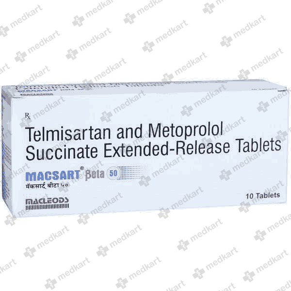 MACSART BETA 50MG TABLET 10'S