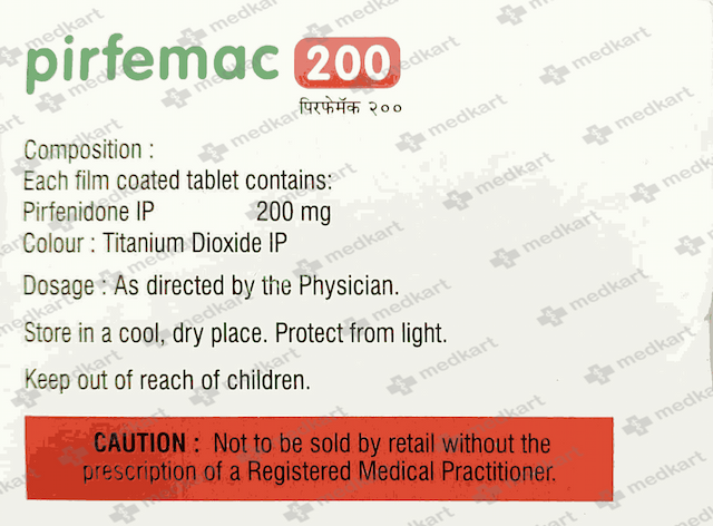 PIRFEMAC 200MG TABLET 10'S