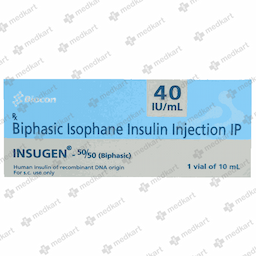 INSUGEN 50/50 40IU VIAL 10 ML