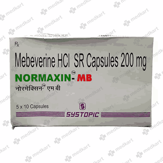 NORMAXIN MB 200MG CAPSULE 10'S