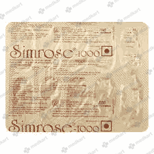 SIMROSE 1000MG CAPSULE 10'S